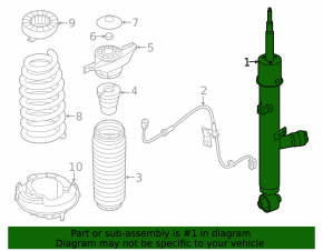 Rear left shock absorber Kia EV6 22-24 AWD, electric