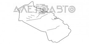 Rear bumper guard left Lexus RX450h 16-22