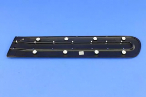 Door trim lower rear right Fiat 500L 14-16 with chrome, black