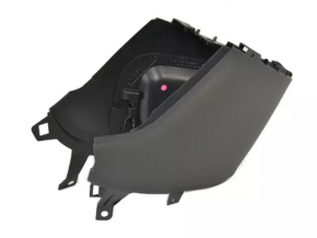 Central console front Fiat 500 12-19 black