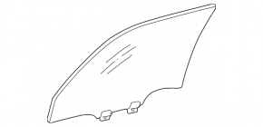 Lexus ES300 ES330 front right door glass with a scratch