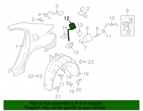 Acura TLX 15- Fuel Door Housing