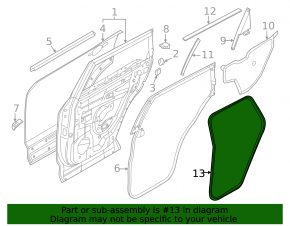 Front Right Door Seal Nissan Rogue 21-23 JP built