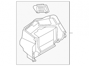 Right arch trim for Kia Optima 14-16 hybrid