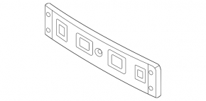 Kia Sportage 23-25 front bumper license plate holder