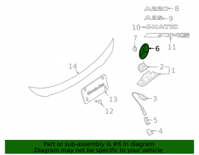 Mercedes A-class V177 19-22 trunk lid emblem