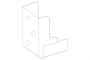 Left eyepiece bracket for Mercedes W213 E 17-23