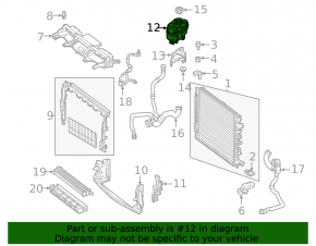 Cooling expansion tank G-class W463 G550 19-24 4.0