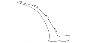 Front bumper cover left Mercedes EQE SUV-class X294 23-25 external, AMG pkg
