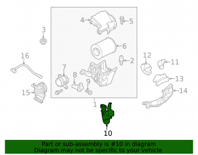 Garbage container Ford Focus mk3 11-18 2.0