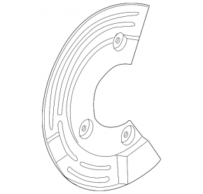 Brake Disc Cover Rear Right Ford Explorer 11-12