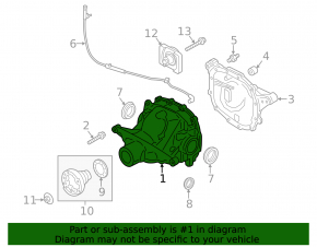 Rear differential gearbox Ford Mustang mk6 15-23 3.7, 5.0 106k