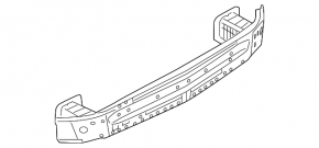 Rear bumper reinforcement Mazda6 09-13