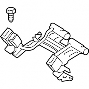 Rear seat belt latches with pyropatrons Ford Fusion mk5 14-16 beige