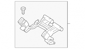 Rear seat belt latches with pyropatrons Ford Fusion mk5 14-16 beige