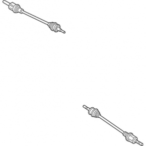 Drive axle rear left Ford Edge 19-24 rusty