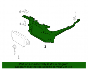 Ford Edge Radar Bracket 15-