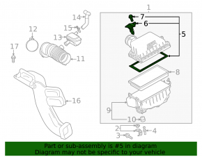 Toyota Sienna 22-25 Air Filter Housing Upper Cover