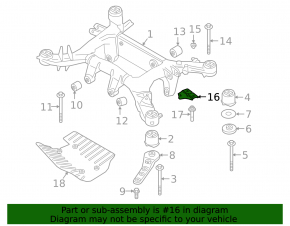 Rear subframe bracket left BMW X7 G07 19-