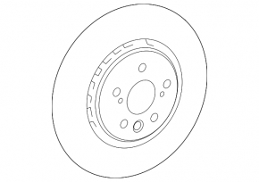 Front right brake disc Lexus RX350 RX500h 23-26 400/36mm, F Sport