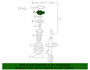 Front left shock absorber support for Toyota RAV4 06-12