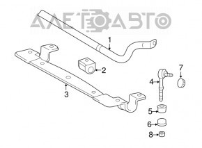 Rear stabilizer bar for Lexus Hs250h 10-12