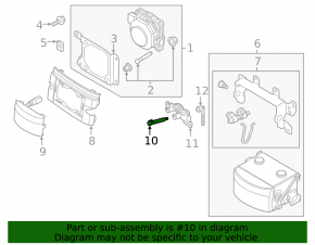 Right headlight washer nozzle for Audi A6 19-23