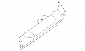 Left lower front panel trim for Audi Q8 19-25, gray-brown wood, with backlighting