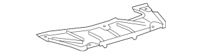 Rear left underbody protection for Toyota Prius C 12-19