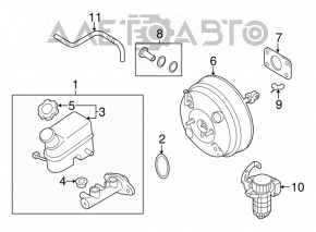 Kia Optima 11-15 vacuum booster