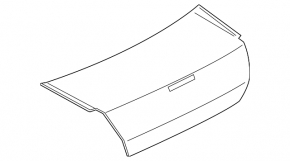 Mitsubishi Galant 2004-2008 silver trunk lid