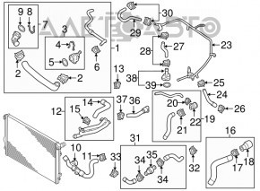 Coolant Flange VW Beetle 12-17 1.8T with Quick Release