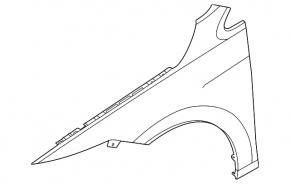 Front left wing VW Golf 22-26