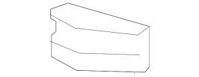 Right front bumper grille for Mitsubishi Lancer 16-17