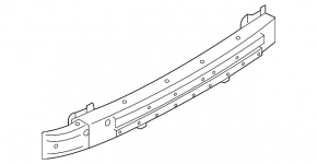 Rear bumper reinforcement Mitsubishi Outlander Sport ASX 10-