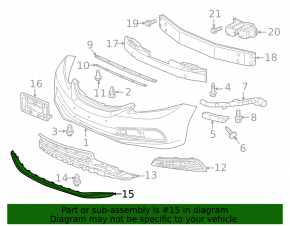 Honda Civic 11-15 2013-15 Front Bumper Lip