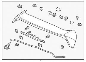 Acura MDX 14-18 Tailgate Spoiler with Brake Light