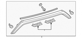 Toyota Camry v55 15-17 usa SE trunk lid molding for smart key