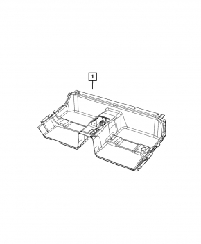 Jeep Compass 22-25 rear floor covering, black