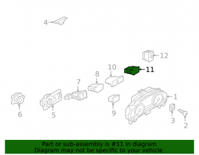 Passenger Airbag Indicator VW Touareg 11-17