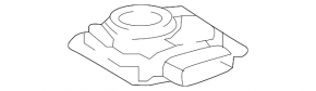 Mercedes X164 GL rear license plate bracket