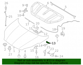 Hood lock bracket Kia Sportage 17-22