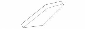 Left rear bumper reflector for Toyota Prius 50 19-22