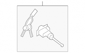 Front left door lock cylinder for Kia Sportage 17-22