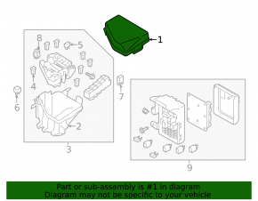 Subaru Outback 17 Underhood Fuse Box Cover