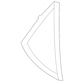 Front panel trim side left Hyundai Sonata 18-19 black