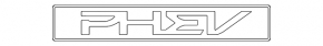 The PHEV emblem on the Kia Niro 23-26 trunk door