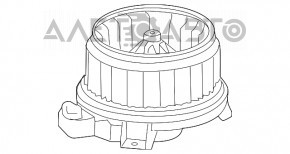 Heater Fan Motor Lexus RX350 RX450h 10-15 Type 2