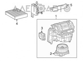 Heater Fan Motor Lexus RX350 RX450h 10-15 Type 2