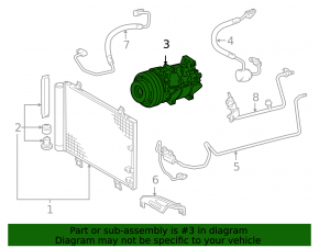 Lexus GS450h 08-11 Air Conditioning Compressor